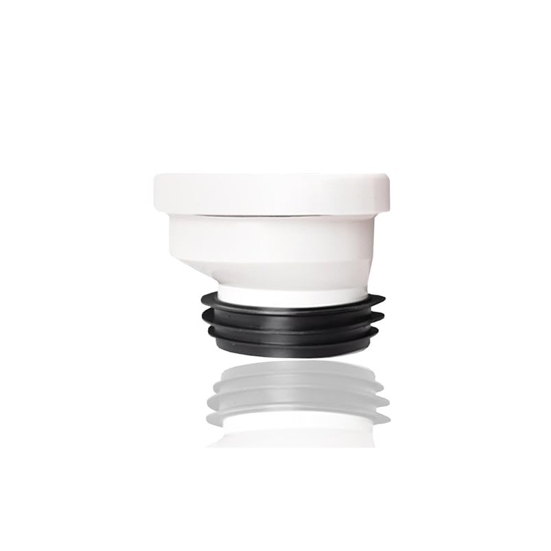 ieron 2cm Offset Toilet Connection Pipe, Plastic Excentric Angled Rigid