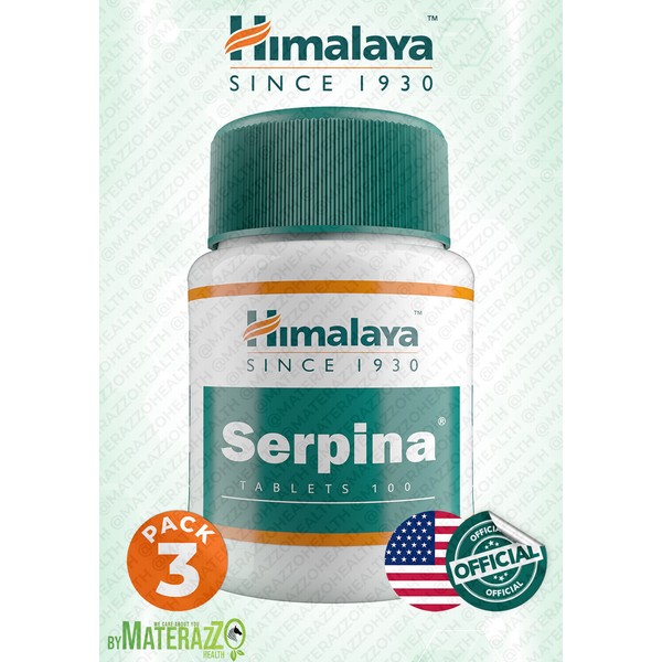 Serpina Himslaya USA Official Exp.2025 3 BOX 300 Tablet Care Hypertension