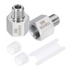 sourcing map 2 Pcs Pipe Fittings Reducer Adapter 1/4" NPT