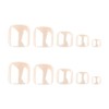 Aurora Press on Toenails Short Square Fake Toenails Solid Color