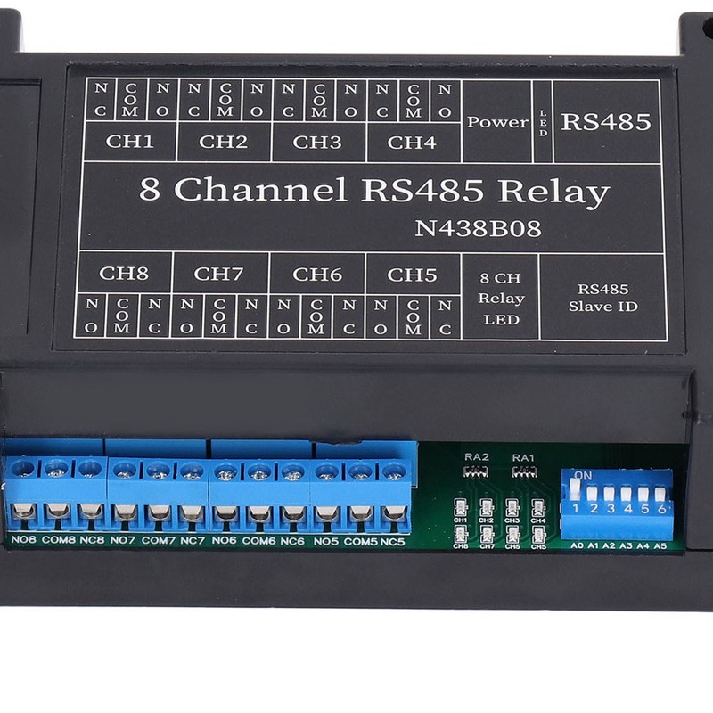 Relay Module 8 Channel RS485 RTU Remote Control Switch DC