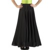 AMARU SANCHESU Girls Flamenca Dance Skirt with Ruffle, black