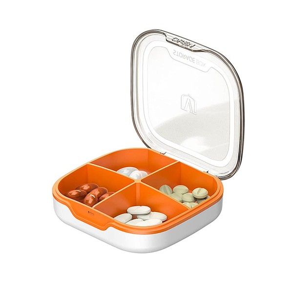 1PC Pill Box, Medicine Organizer for Purse, Daily Vitamin Case