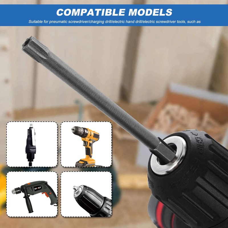 100mm Torx Screwdriver Bit Sets, 11pcs Star Magnetic Screwdriver Bits
