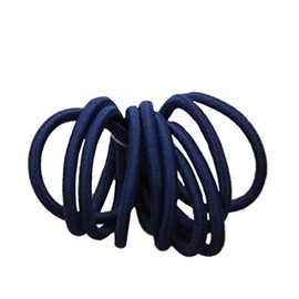 10 Navy Blue Snag Free Hair Elastics IN9569