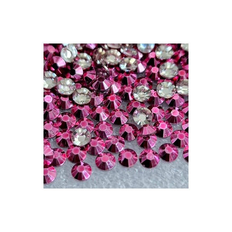 MajorCrafts 2000pcs 4mm ss16 Metallic Flat Back Round 14 Facets