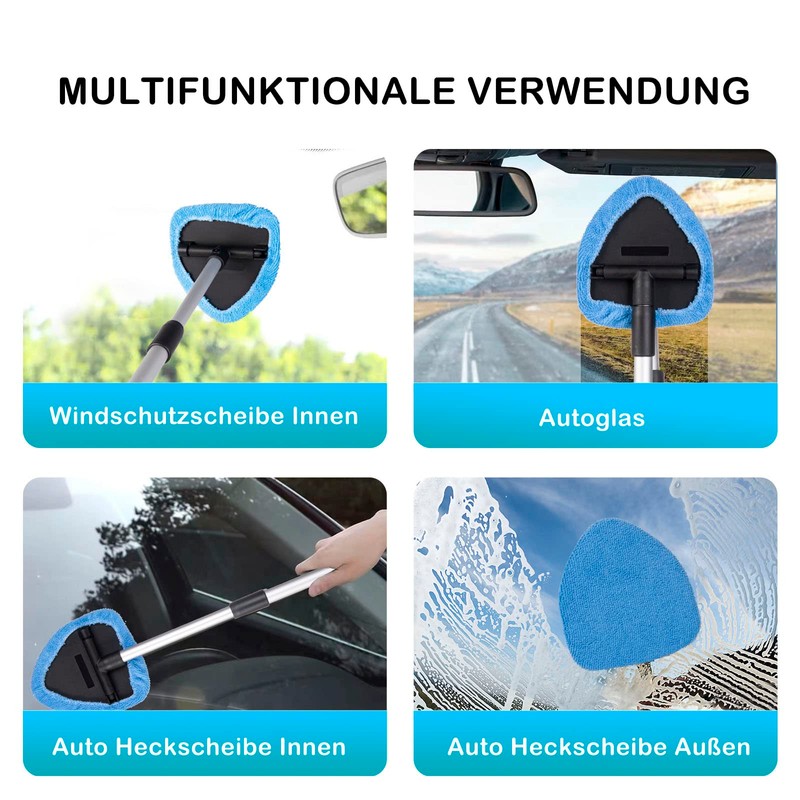 deuvuo 18 Pcs Windshield Cleaning Tool, Expandable Car Window Cleaner