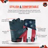 Daniel Smart Goatskin Leather Motorcycle Gloves for Men Fingerless Biker