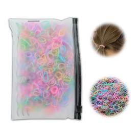 Elastic Bands Small Hair Bands, 1000pcs Multicolored Thin Rubber Hair Ties Stuff Braid Accessories Hair Bobbles For Women Hair, Kids Hair, Braids Hair, Beard Etc