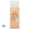 Vitahalo stretchable cotton pads, 4 pieces, 100 pieces / 비타할로 늘어나는 화장솜, 4개, 100개입