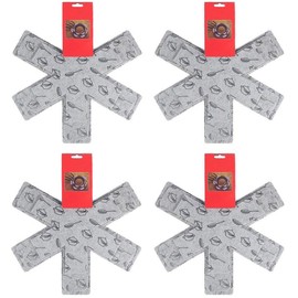 Acronde 12PCS Pot & Pan Protectors Cookware Protector Set Divider Pads to Prevent Scratching, Separate and Marring, 3 Sizes-15"/14"/10" Diameter