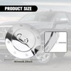 Chrome Fuel Tank Cap，Gas Door Cover for 2009–2017 Dodge Ram