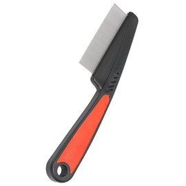 Majatou Lice comb, flea comb, dandruff comb, stainless steel fine tooth comb professional head lice hair removal comb cat and dog pet scalp flea comb anti slip fine tooth comb