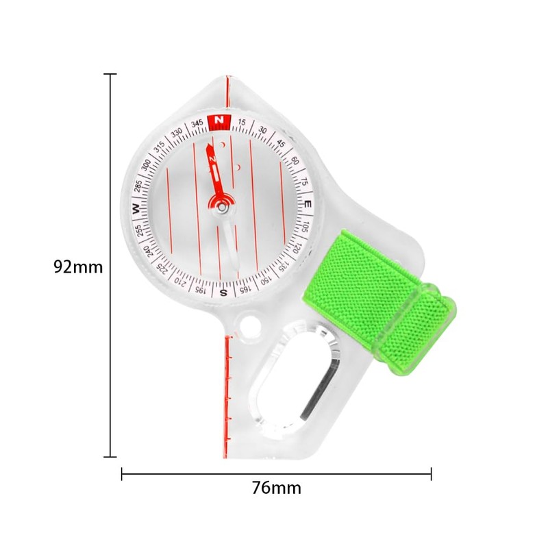 Laroal Finger compass with lanyard mini compass with luminous point