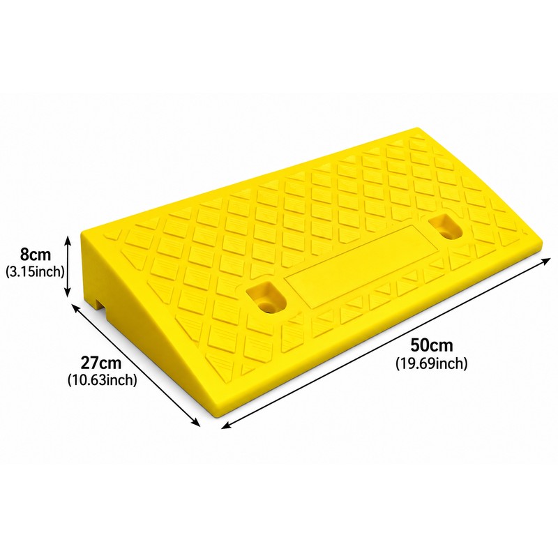 Threshold Ramp for Smooth Access – Non-Slip Plastic Transition Ramp