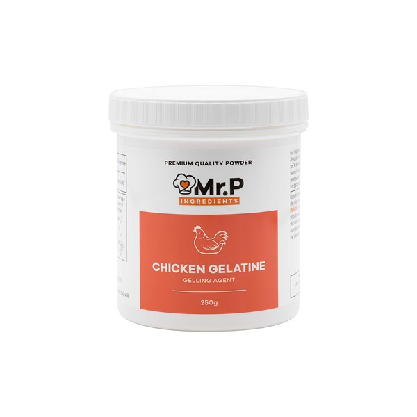 Mr.P Ingredients Chicken Gelatine 250g 300 Bloom Powder Stabiliser Gelling