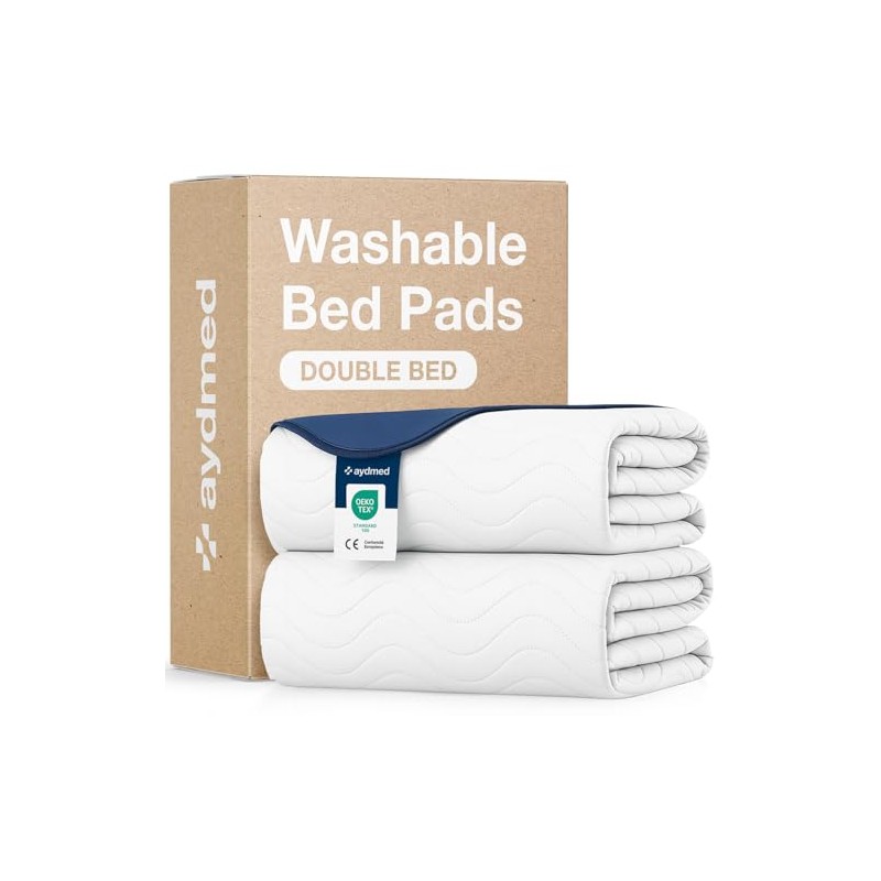 2 x AYDMED Essential Washable Incontinence Bed Pads | For
