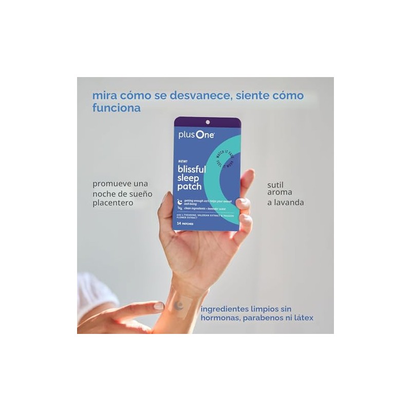 plusOne Parches para dormir Blissful - Parches de magnesio y