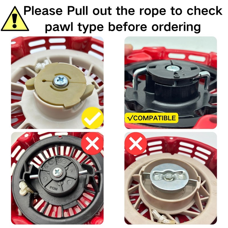 YGQ Recoil Starter Pull Start Assembly with Pull Rope Cord
