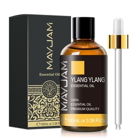 Ylang Ylang Essential Oil, MAYJAM 3.38FL.OZ Premium Quality Essential Oils for Diffusers for Home, 100ML Ylang Ylang Oil Scented Oil, Great for DIY Soap Candle Making