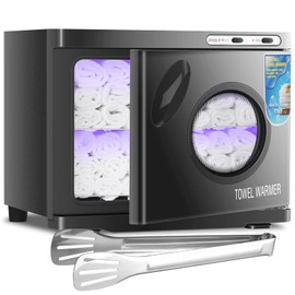 JXSDLIY Hot Towel Warmers for Spa 23L Large Capacity Hot Towel Cabinet with See-Through Window Towel Steamer for Facials Massage Salon Bathroom Barber Beauty Steam Towel Warmer (black)