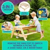 Plum Surfside Wooden Sand and Water Picnic Table - Sensory