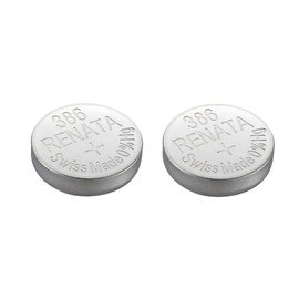Renata Watch Battery Swiss Made Renata 386 or SR43SW Or AG12 1.5V (2 Batteries, 386 or SR 43 SW)