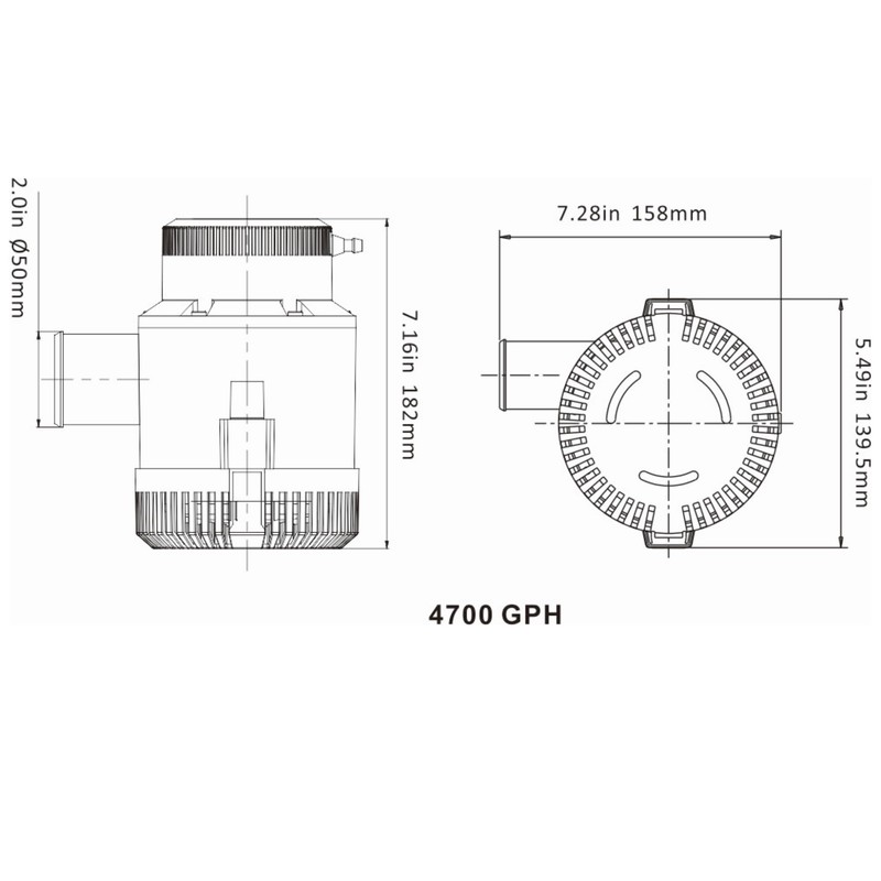 SEAFLO Electric Marine Bilge Pumps (4700 GPH)