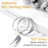 Small Triple Rings Sterling Silver Fidget Pinky Ring For Women