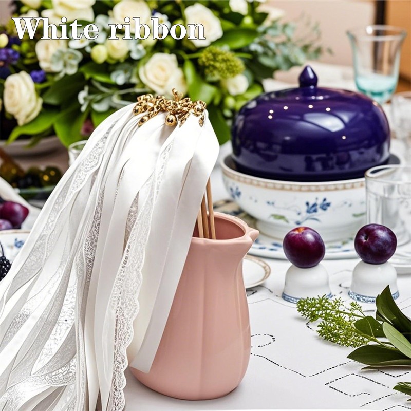 Pack of 50 Wedding Walls, White Wedding Walls, Streamers with