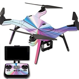 MightySkins Skin Compatible with 3DR Solo Drone Quadcopter wrap Cover Sticker Skins Rainbow Zoom