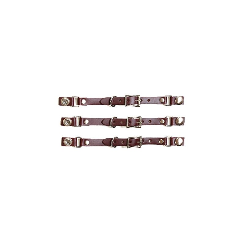 Leather Buckle Bikers Vest Extender for Mc Jacket Real Leather-3