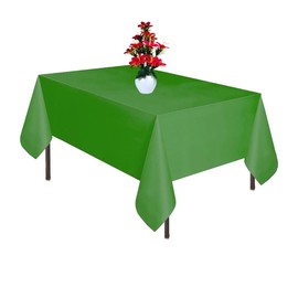 creative balloons Green Polyester Table Cover 72 x 54 Rectangular Table Cloth 1 Pack Linen Fabric Table Cover for Indoor Outdoor Dinner Party Waterproof Wrinkle Resistant Table Cover