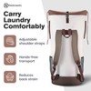 Backpack Laundry Bag - XL Heavy Duty Hamper Holds 3-4