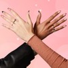 Sxvme 30 Uñas Postizas Cortas Con Punta Francesa Blancas, Uñas