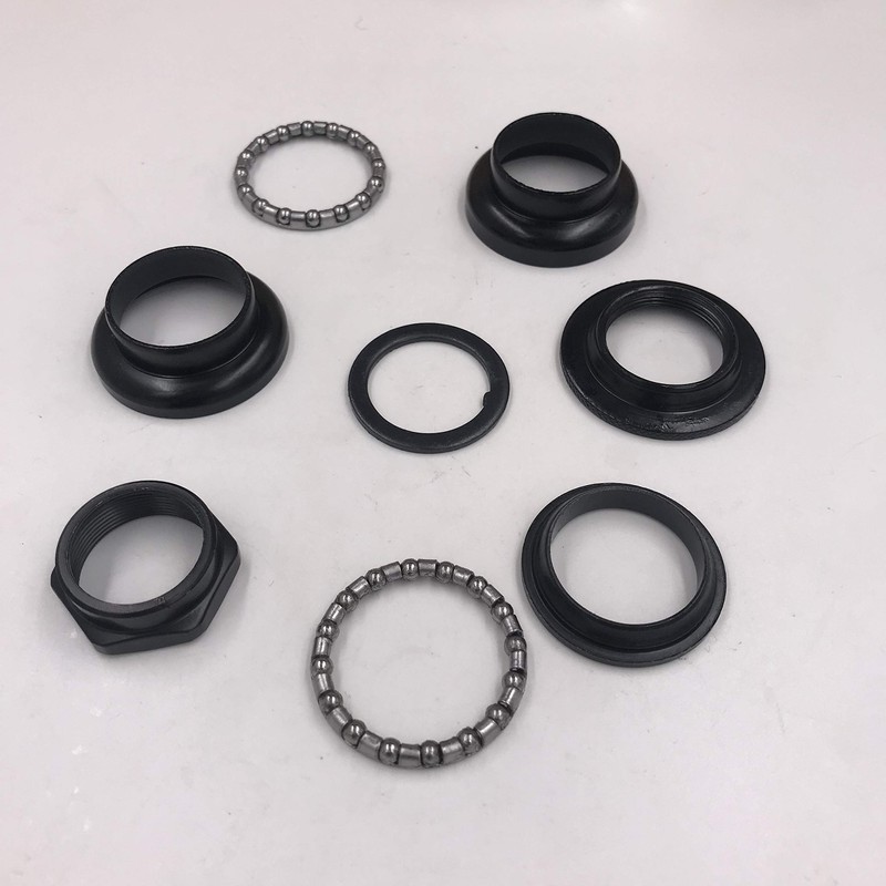 8pcs 1" Threaded Bicycle Headset Combo- Gas Motorized Bicycle (Black)