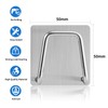 Luckyiren Adhesive Sponge Holder for Kitchen Sink, SUS304 Stainless Steel