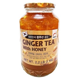 HAIO Ginger Tea With Honey - Korean Herbal Tea 2.2LBS_4 Jars