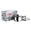 Vinod V-3.5L Splendid Plus Handi Stainless Steel Pressure Cooker, 3.5-Liter