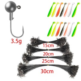 Armastuse Armastuse 90 Pieces Artificial Lures for Salt and Freshwater Fish, Tungsten Jig Heads, Lead-Free Jig Hook Set, for Rubber Fish & Rubber Baits, for Fishing for Perch, Zander & Pike