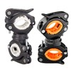 Yeemeen Bike Clamp Flashlight, 360 Degree Rotating Bike Light Holder, Bicycle Flashlight, Universal Clip Torch Bicycle Mount 2 Colours