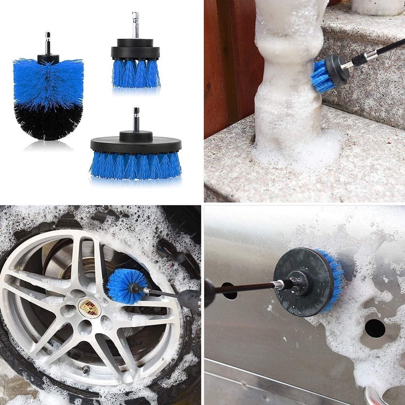 18Pack Drill Brush Power Scrubber Cleaning Brush Extended Long Attachment