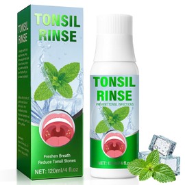 Tonsillenstein Entferner, Mandelsteine entfernen Mundspülung, Tonsil Rinse, sanfte Pflege für frischen Atem und effektive Mundhygiene tägliche Rachen Reinigung, 120 ml