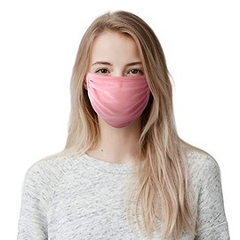 Reusable Washable Fashion Classic Face Covering Protection from Dust Pollen Particles,Light Pink Solid