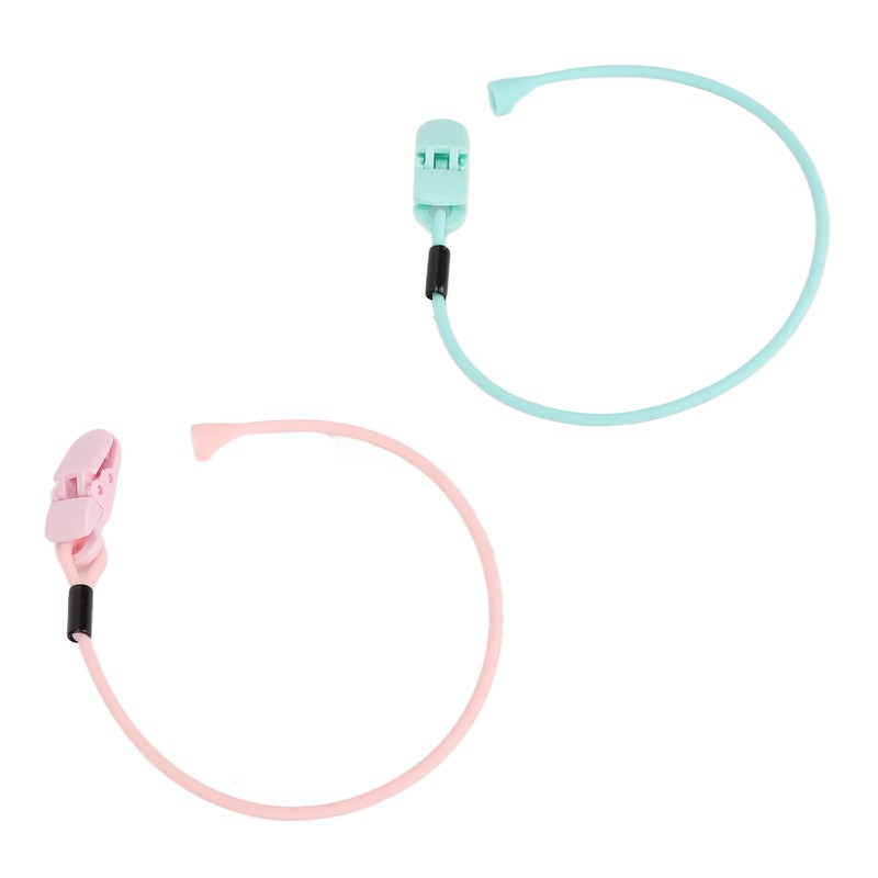 Hearing Aid Clips Pink Green Combination Set Portable Compact Flexible