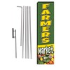 Farmer's Market Fresh Produce Advertising Rectangle Feather Banner Swooper Flag