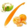 oruola 2pcs Orange Peeler Tool,Plastic Orange Peeler,Long-Handle Speed Peeler,Durable and