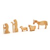 RUSATEN Wooden Nativity Scene Set – Christmas Desk Decor with