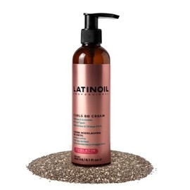 LATINOIL Crema para definir rizos – Aceite de semillas de chía acondicionador para cabello rizado, tratamiento anti encrespamiento y peinado, crema pa
