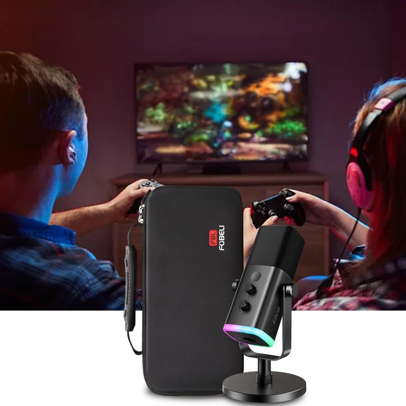 FBLFOBELI Hard Case for Rode NT1-A-MP/for Shure SM7B/for FIFINE XLR/USB